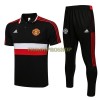 Manchester United Trainings Poloshirt 2022-23 Schwarz Rot Weiß Für Herren